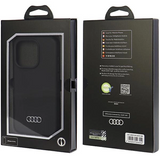 Audi Silicone Case for iPhone 15 Pro 6.1" Black - AU-LSRIP15P-Q3/D1-BK