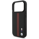 BMW M Perforated Stripe Logo Case with MagSafe for iPhone 17 Pro 6.3" Red - BMHMP17L25PCPSKR
