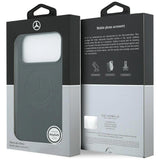 Mercedes Leather Vintage Logo Case with MagSafe for iPhone 17 Pro Max 6.9" Black - MEHMP17X25RICVLK