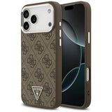 Guess 4G Triangle Logo Case with MagSafe for iPhone 17 Pro Max 6.9" Brown - GUHMP17XP4TSRCMW