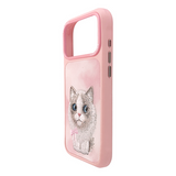 Nimmy Big Eye Cute Pet Ragdoll Cat Case with MagSafe for iPhone 17 Pro Max 6.9" Pink - N-XDY-IP17-PRO-MAX-07-D
