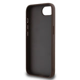 Guess PU 4G Metal Big Logo Case for iPhone 16e 6.1" Brown - GUHCPSE44GMGBR
