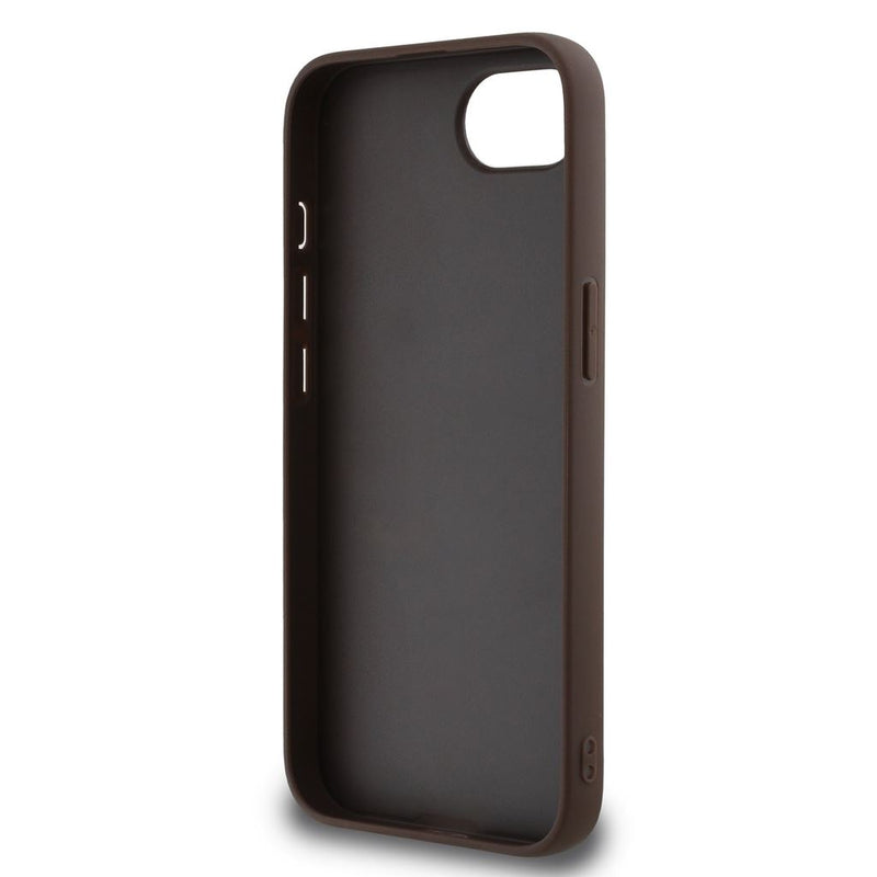 Guess PU 4G Metal Big Logo Case for iPhone 16e 6.1" Brown - GUHCPSE44GMGBR
