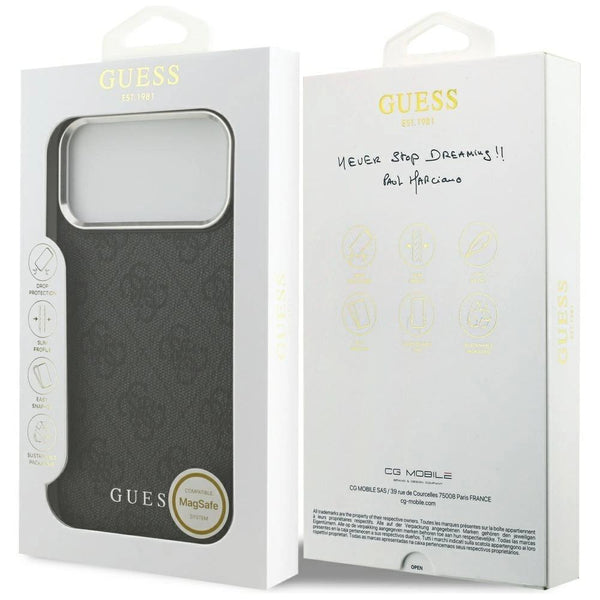 Guess 4G Classic Logo Case with MagSafe for iPhone 17 Pro Max 6.9" Black - GUHMP17XP4GSSMCK