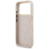Guess Peony Hot Stamp Case with MagSafe for iPhone 17 Pro 6.3" Pink - GUHMP17LPSAMSECP