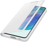 Samsung Galaxy S21 FE 5G Smart Clear View Cover White - EF-ZG990CWEGWW