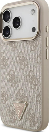 Guess 4G Triangle Logo Case with MagSafe for iPhone 17 Pro 6.3" Rose Gold - GUHMP17LP4GTDGMP