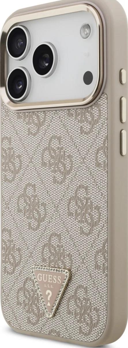 Guess 4G Triangle Logo Case with MagSafe for iPhone 17 Pro 6.3" Rose Gold - GUHMP17LP4GTDGMP