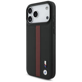 BMW M Perforated Stripe Logo Case with MagSafe for iPhone 17 Pro Max 6.9" Red - BMHMP17X25PCPSKR