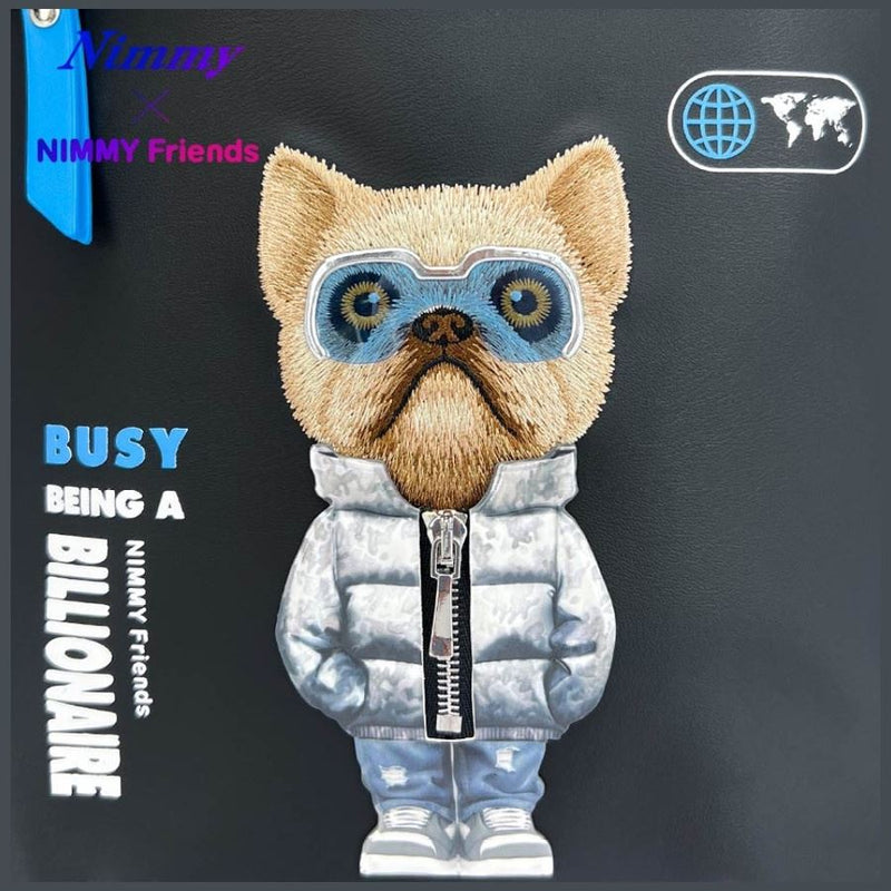 Nimmy Glasses Cool Cat Laptop Backpack Black - N-KM-DNBB-01