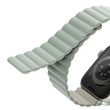 Uniq Revix Strap for Apple Watch 7/8/9/10/SE/SE2/Ultra 42/44/45/49mm Sage and Beige - UNIQ-45MM-REVSAGBEG
