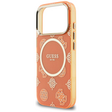 Guess IML Peony Dot Case with MagSafe for iPhone 17 Pro 6.3" Orange - GUHMP17L5HPOEDO