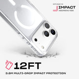 Tech21 Evo Clear Case with MagSafe for iPhone 17/18 Pro Max 6.9" Clear - T21-11714