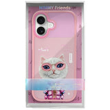 Nimmy Cool & Cute 2.0 White Rich & Beauty Cat Case with MagSafe for iPhone 17 6.3" Pink - N-KMLL-IP17-04