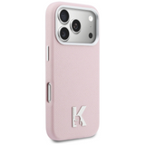 Karl Lagerfeld Karl Head Logo Case with MagSafe for iPhone 17 Pro Max 6.9" Pink - KLHMP17X5PGFKHGP
