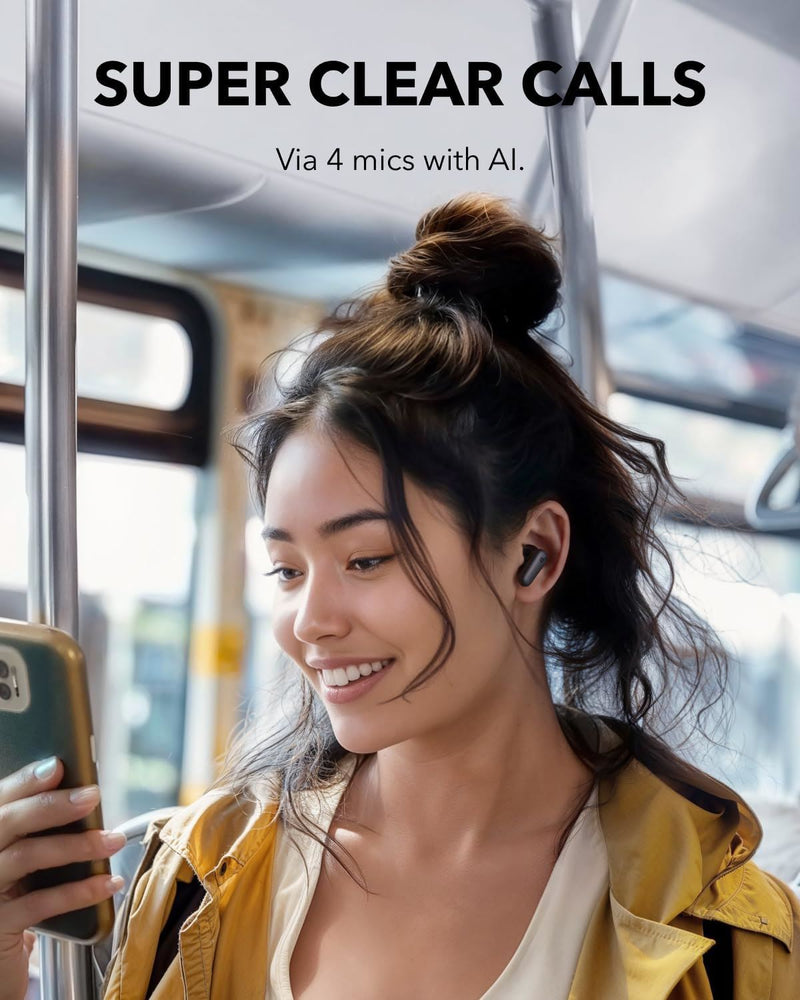 Anker Sound Core P30i Noise Cancelling IP54 Wireless Earbuds Black - A3959311