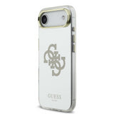Guess PC/TPU Mirror 4G Glitter Logo Case with MagSafe for iPhone 17 Air 6.5" Gold - GUHMP17MHMR4GDG