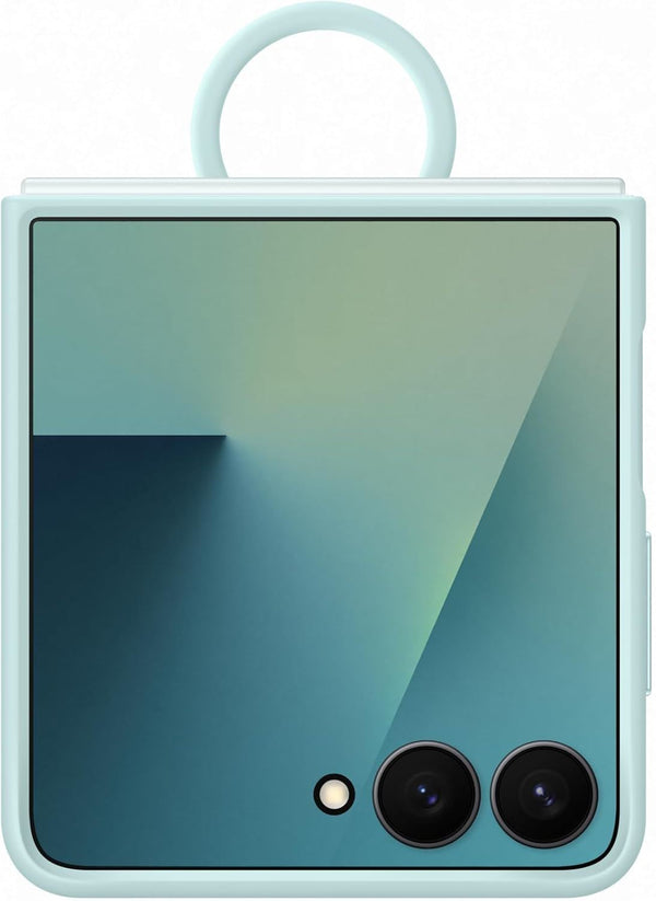 Samsung Galaxy Z Flip 7 6.9" Silicone Case with Ring Mint - EF-PF766TMEGWW