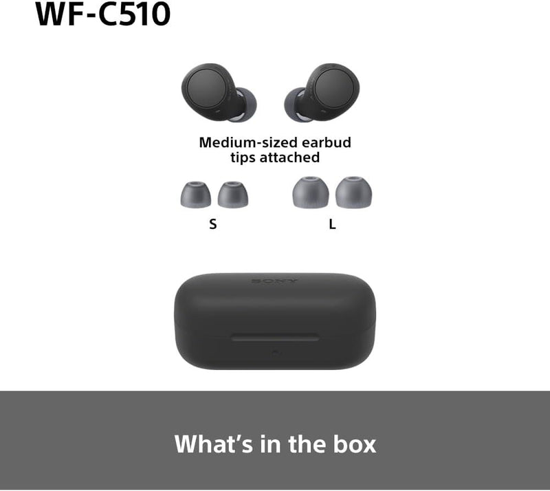 Sony WF-C510 Wireless Bluetooth Earbuds Black - WF-C510/BC