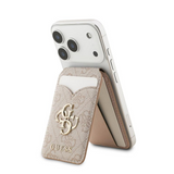 Guess 4G Big Metal Logo Magnetic Card Holder with Stand and Mirror Pink - GUWMSMIP4GP