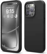 BMW Signature Liquid Silicone Case for iphone 15 Pro 6.1" Black - BMHMP15LSILBK2