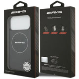 AMG Double Layer Transparent Smocked Case with MagSafe for iPhone 17 Pro Max 6.9" Black - AMHMP17X24HTRDK