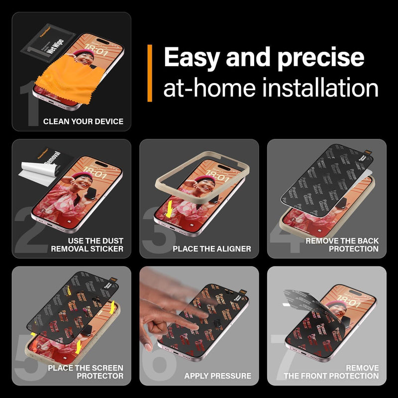 Panzer Glass Ultra Wide Fit Eyecare Screen Protection for iPhone 15 6.1" - 2813
