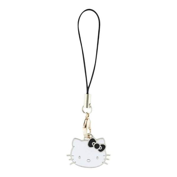 Hello Kitty Phone Strap Kitty Cute Head Charm Black - HKCPMKHK