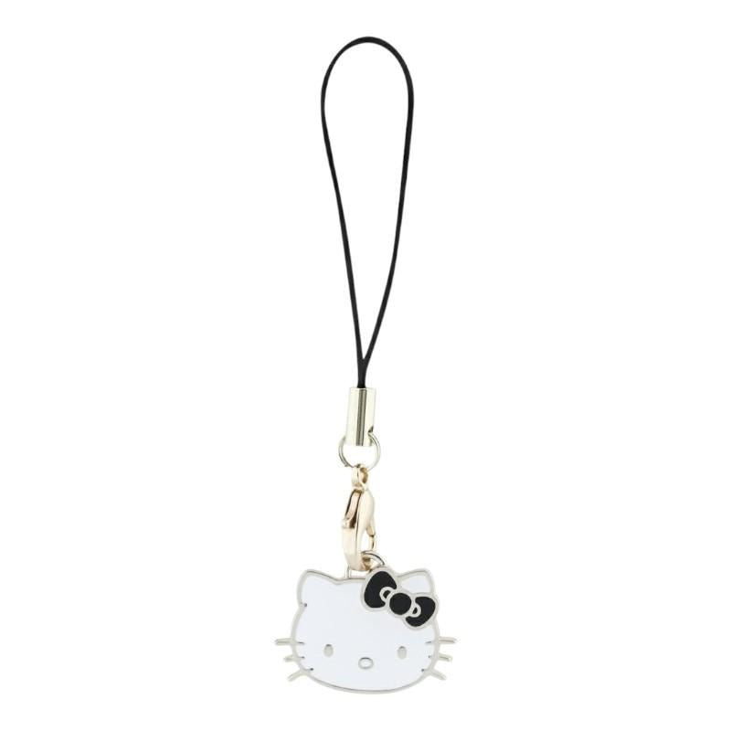 Hello Kitty Phone Strap Kitty Cute Head Charm Black - HKCPMKHK