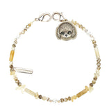 Nimmy Big Eye Cute Pet Teddy Mobile Phone Chain Bag Charm Crystal Bracelet Brown - N-CXMC-SL-014