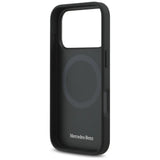 Mercedes Plain Smooth Leather Case with MagSafe for iPhone 17 Air 6.5" Black - EMHMP17M23RCMK