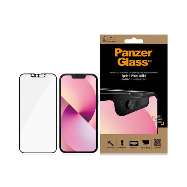 Panzer Glass Cam Slider Screen Protector for iphone 13 Mini 5.4" Black - 2747