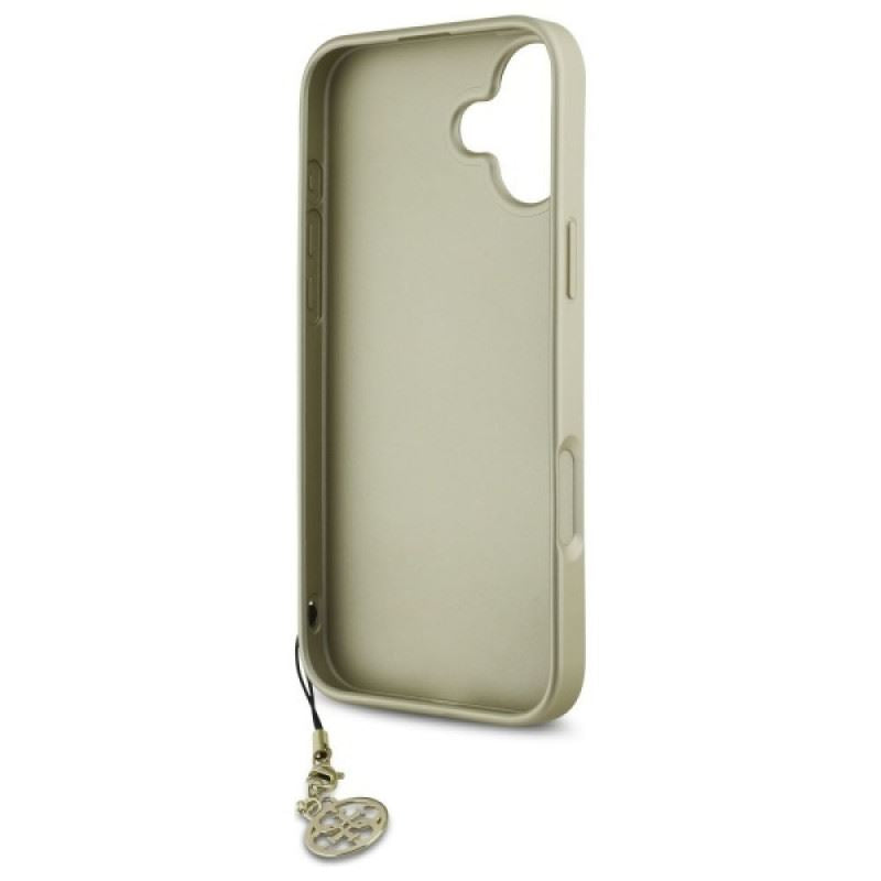 Guess 4G Charms Collection Case for iPhone 16 6.1" Brown - GUHCP16SGF4GBR