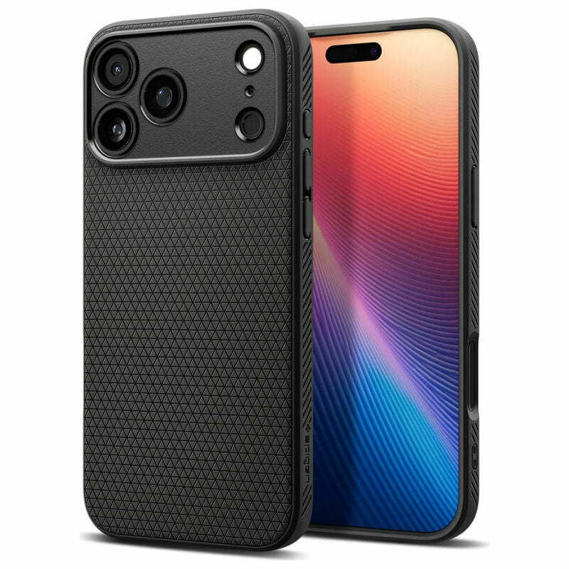 Spigen Liquid Air Case for iPhone 17 Pro Max 6.9" Black - ACS10265