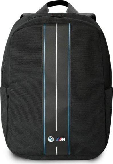 BMW Nylon Blue Stripe Backpack for 16" Laptop Black - BMBP15COMPVSKL