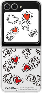 Samsung Galaxy Z Flip 6 Flipsuit Case Keith Haring Edition White - EF-ZF741CWEGWW