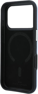 BMW Sign Deboss Quilted Metal Logo Case with MagSafe for iPhone 17/18 Pro 6.3" Blue - BMHMP18L26SWOSPB