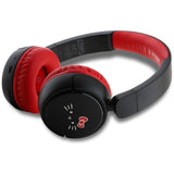 Hello Kitty Face Logo Bluetooth Wireless Headphones Black/Red - HKOBHV6ROKFR