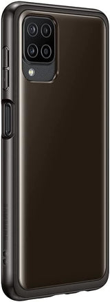 Samsung Galaxy A12 Soft Clear Cover Black - EF-QA125TBEGEU