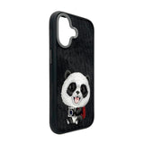 Nimmy Big Eye Cute Pet Travel Panda Case with MagSafe for iPhone 17 6.3" Black Grey - N-XDY-IP17-06-A