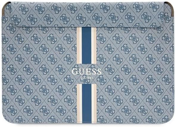 Guess 4G Printed Stripes Laptop Sleeve for 16" MacBook Blue - GUCS16P4RPSB