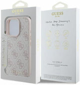 Guess Leather 4G Classic Logo Hardcase with MagSafe for iphone 16 Pro 6.3" Pink - GUHCP16LG4GFPI