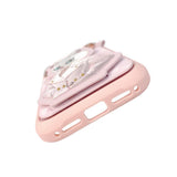 Nimmy White Cat Magnetic Combo Case with Detachable MagSafe Card Holder Stand for iPhone 17 Pro Max 6.9" Pink - N-CXMC-KTZH-IP17-PRO-MAX-04