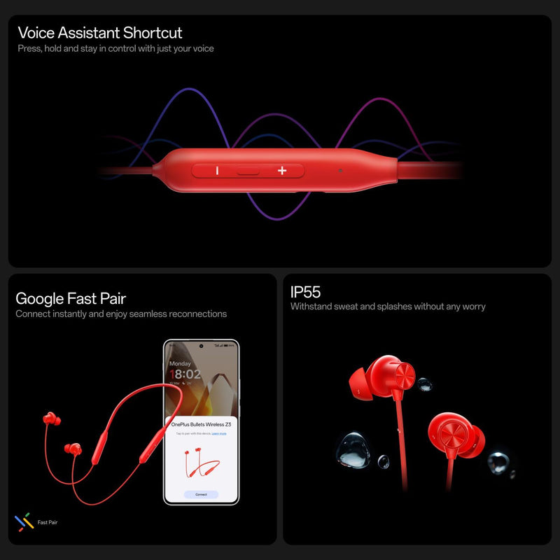 OnePlus Bullets Wireless Z3 In Ear Neckband Samba Sunset - 5481158875