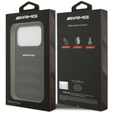 AMG Leather Debossed Lines Logo Case for iPhone 17 Pro 6.3" Black - AMHCP17LGSEBK