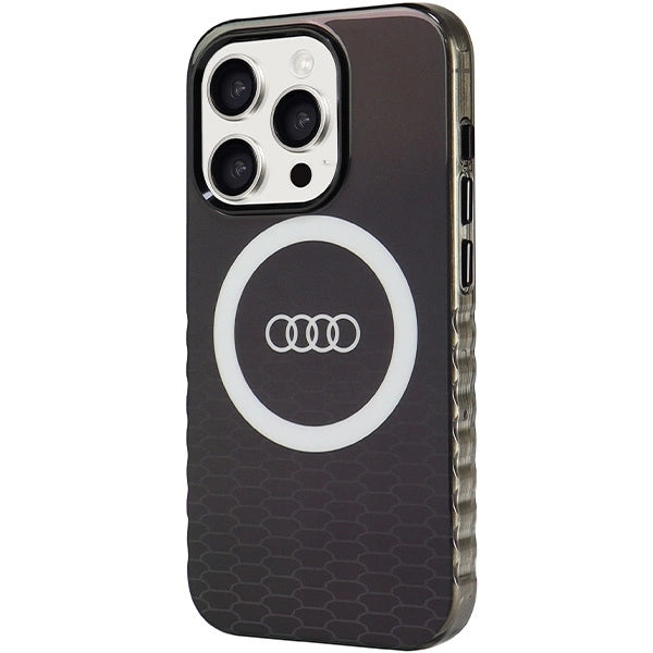 Audi IML Big Logo Hard Case with MagSafe for iPhone 15 Pro 6.1" Black - AU-IMLMIP15P-Q5/D2-BK