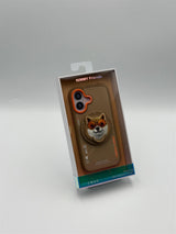 Nimmy Glasses Cool Dog Face Case with Detachable MagSafe Grip Stand for iPhone 17 6.3" Brown Orange - N-YJKM-CXZJ-IP17-012
