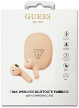 Guess Triangle Logo TWS Earphones with Charging Case Pink - GUTWST82TRP