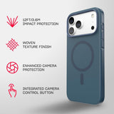 Tech21 Evo Pulse Fauvxen Case with MagSafe for iPhone 17/18 Pro Max 6.9" Deep Sea - T21-11682
