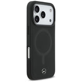 Mercedes Plain Smooth Leather Case with MagSafe for iPhone 17 Air 6.5" Black - EMHMP17M23RCMK